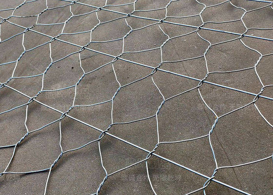 Boîtes à mailles en gabion 50g-1200g/m2 Tissu double filet hexagonal en treillis métallique pour la protection des plantes