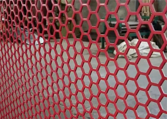 Plaque métallique perforée en acier inoxydable à trou hexagonal pour la construction